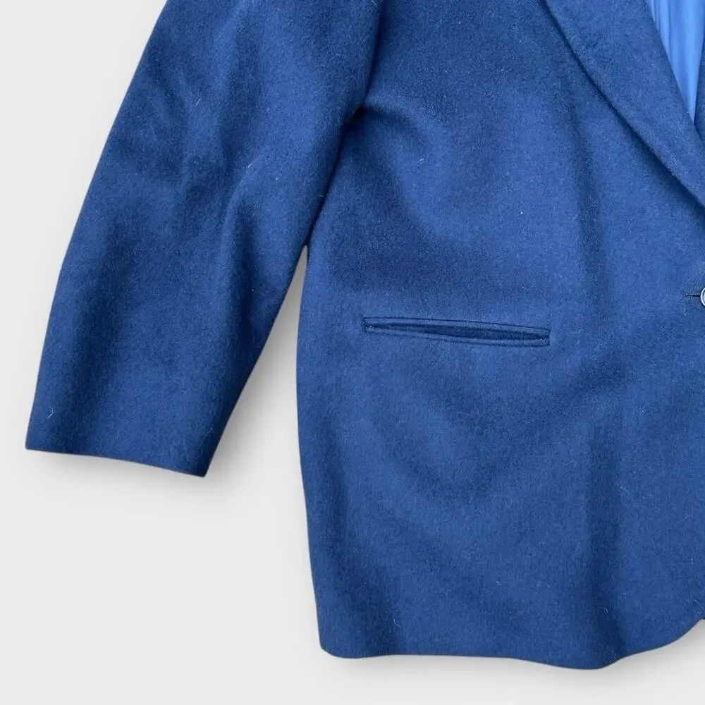 Vintage L.L. Bean Wool Blazer Navy Blue Women's sz 20P Single Button Preppy Chic - Picture 8 of 10